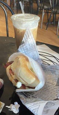 Bacon, egg, and cheese  bagel