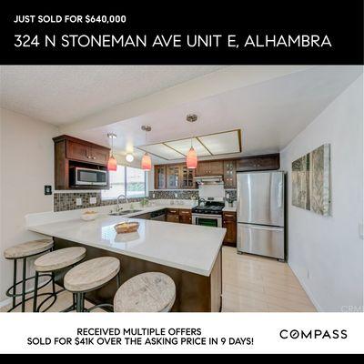 Alhambra condo - received multiple offers above asking price in 9 days!