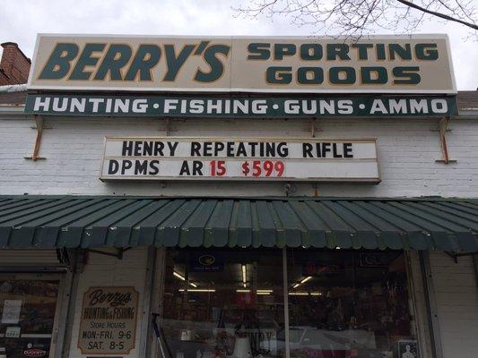 Berry's Sporting Goods in downtown Griffin.