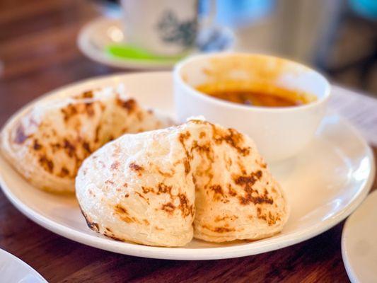 Roti with curry