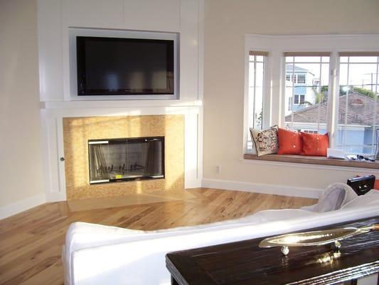 50" Panasonic Flat Panel LCD TV Installation over Fireplace in Marina Del Rey, CA