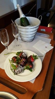 Chocolate covered strawberries!