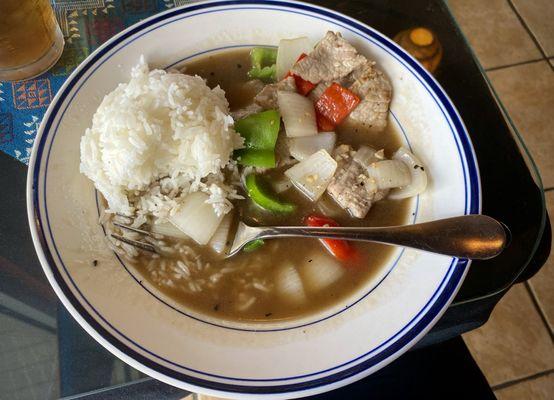 Lunchtime pepper steak at Thai Spice in Covington