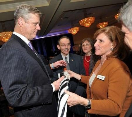 Presenting to Gov. Baker at Quincy Business Expo