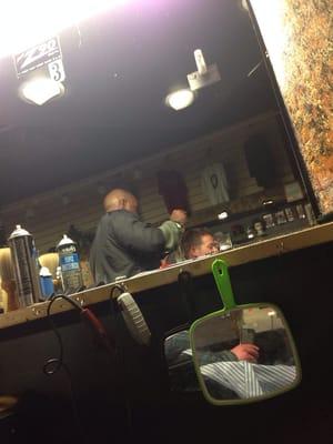 Cleaning up at Cleo's on 8th & Broadway, wouldn't go anywhere else. 1 Luv to Derrick with the fade!!!