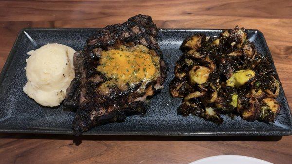 Filet mashed potatoes & Brussels