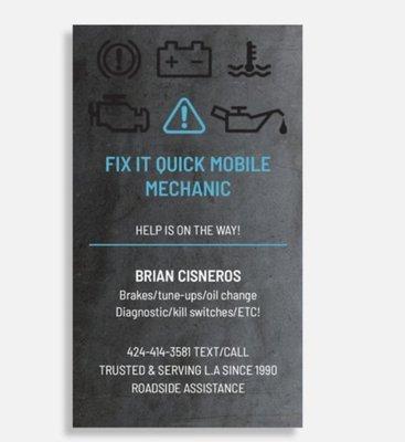 Fix It Quick Mobile Mechanic