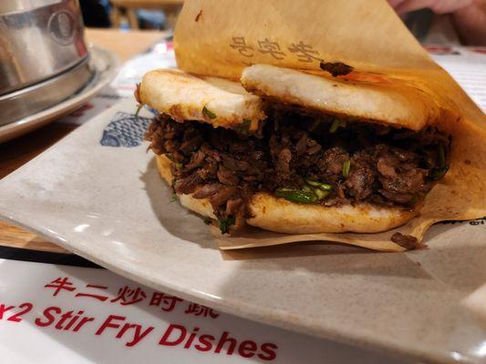 Beef Rougamo (my favorite of the night - so much flavor) - they cut in half per our request :)