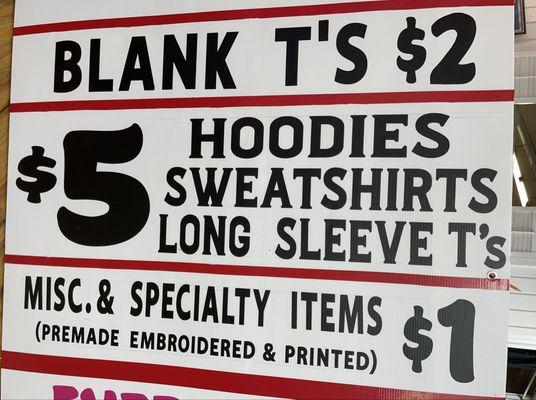 Store closing. M, W, F 9-6. T & Th 9-3. Sat 10-2.