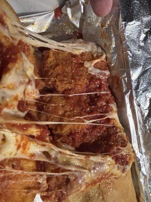 Shrimp Parmesan Hero.