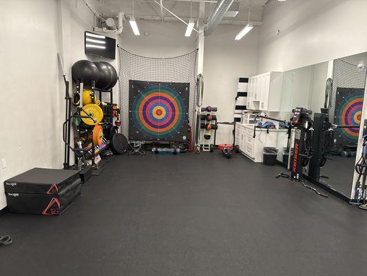 This is where the athletes get to play