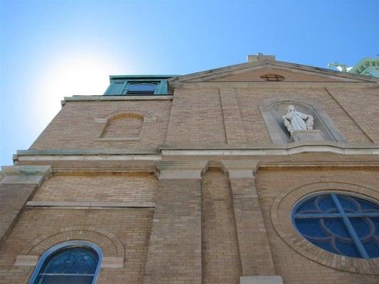 View standing right below building on Western Ave.