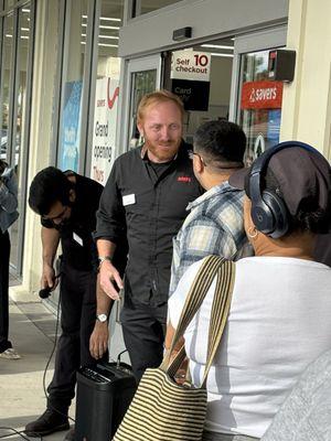 Grand opening ..........store manager