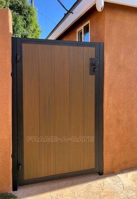 Another home secured with one of our steel framed composite gates