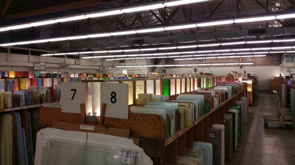 Thousands of different types of glass