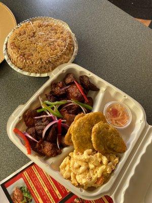 Ordered Griot to go... it comes spicy but you can't ask for it not to be spicy