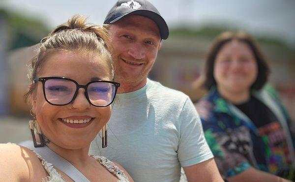 Me and my reason for life right here...my daughter and my husband