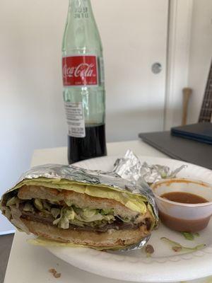 Torta and mexican coke