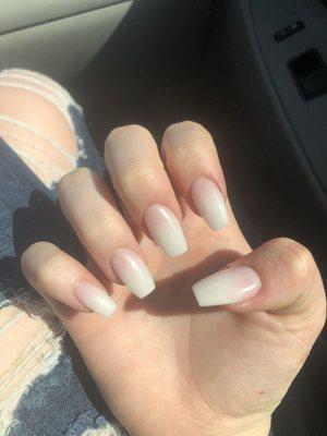 Ombré nails, and i absolutely love them