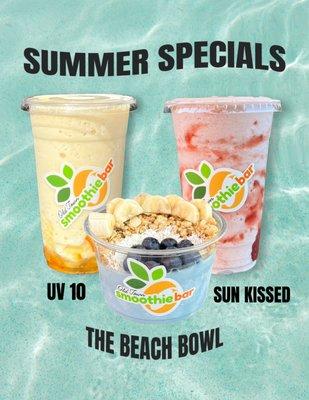 Come try our new summer specials!