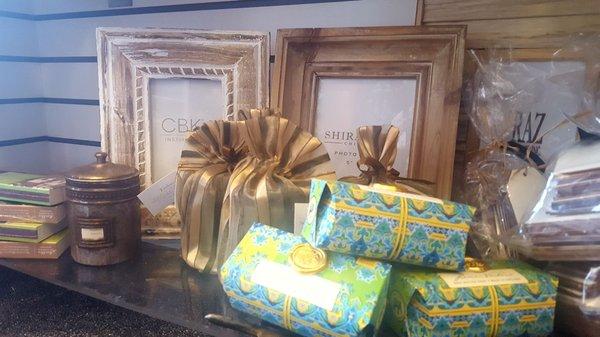 Great last minute gift options. They gift wrap too.