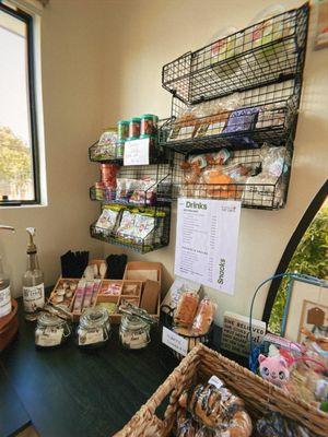 Snack and drinks options