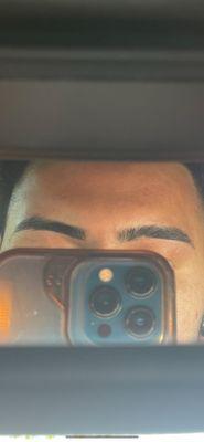 Horrible eyebrow job done