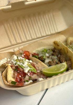 Asada Taco and Grilled Portobello