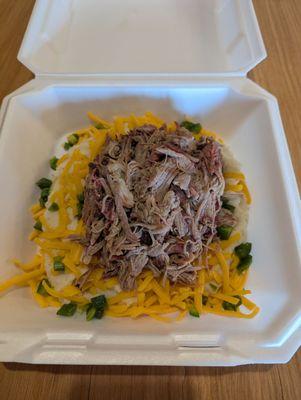 Cottage pie with pulled pork