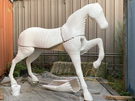 Burning Man Horse (artist will take from Sea).