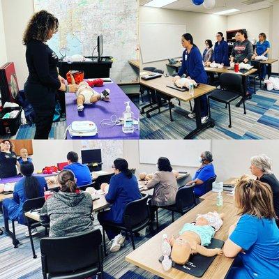 We offer on-site mobile Basic Life Support, Cpr Aed, trainings, for your businesses.