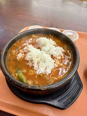 Spicy beef soup