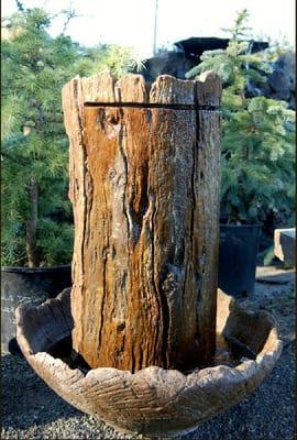 Wood Texture Waterfall