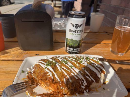 Carne asada burrito wet style