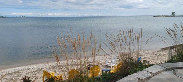 Beachfront fire pits