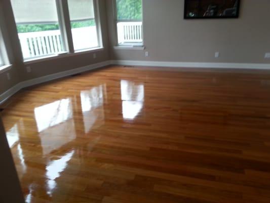 new Brazilian cherry installed and finished.