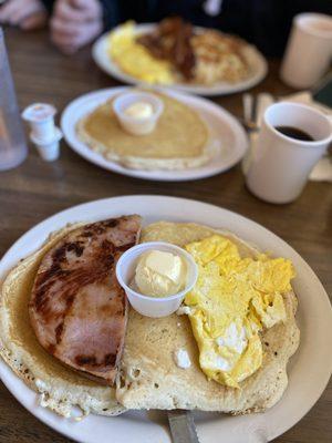 Pancake
Scrambled Eggs
Ham