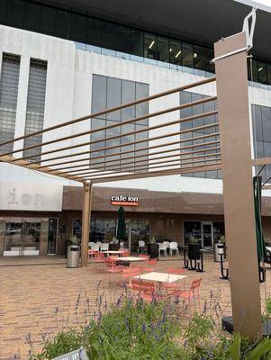 Beautiful day at cafe ion