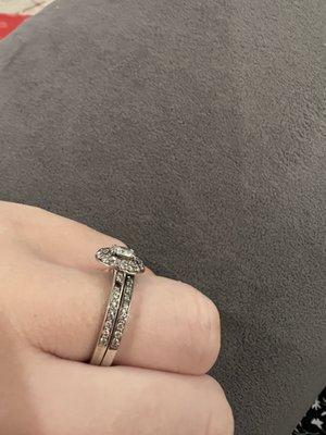 Missing diamond the same day I picked it up