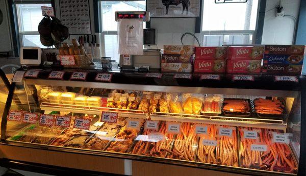 Pepperoni, famous Chicken Salad, Smoked meats and Cheeses