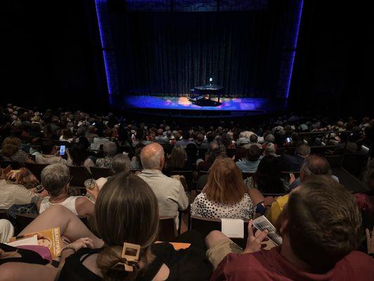 Not an empty seat in the theatre.