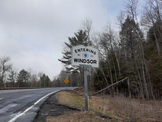 Entering Windsor from Cummington.