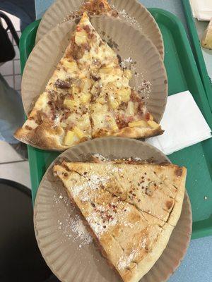 hawaiian pizza and pepperoni Stuffed Pizza