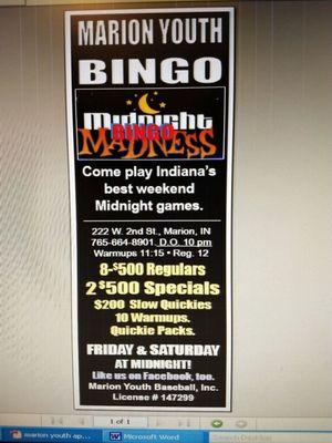 Myb Bingo