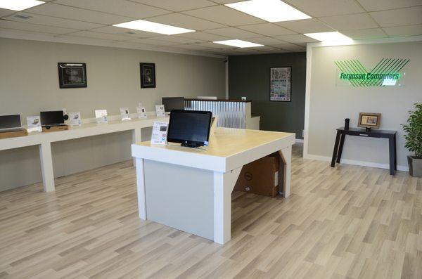 We sell both new and refurbished computers.