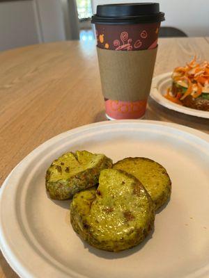 4. Sunrise Bites - delicious sun dried tomatoes with a hint of olive oil Latte- medium size