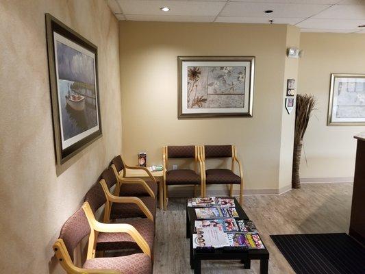 Quite and peaceful waiting area