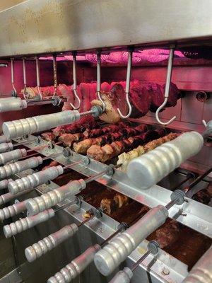 Chicken and beef bbq