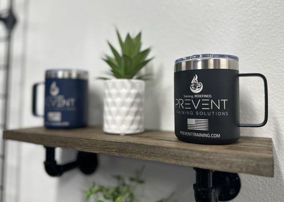 Prevent Apparel and Accessories for sale in Lobby!