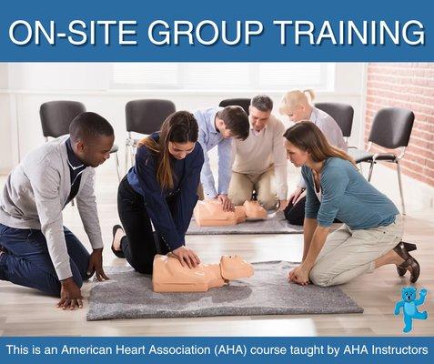 ONSITE GROUP CPR TRAINING IN NEW JERSEY!
Need CPR certification for your staff, school, or team? We've got you covered!